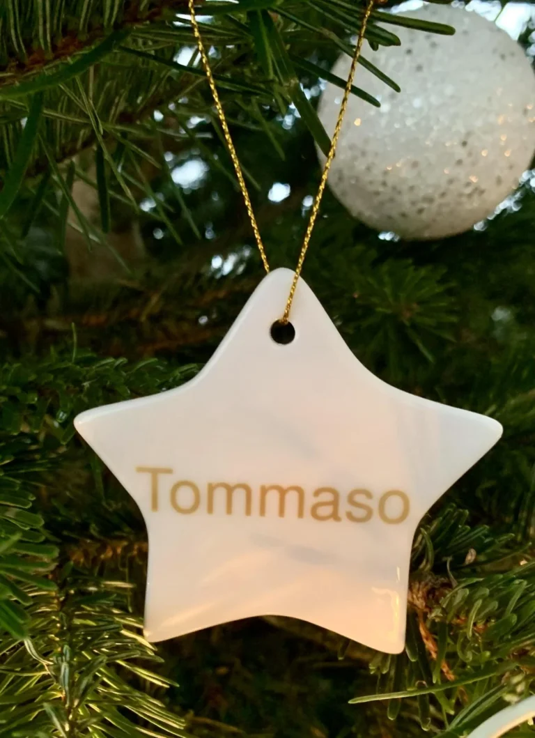 Etoile de Noël céramique personnalisé prénom — vue alternative