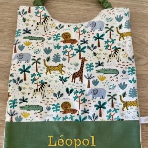 Bavoir élastique école maternelle personnalisé avec prénom brodé