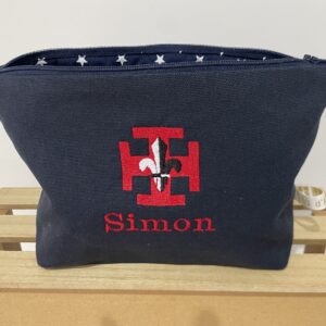 Trousse de toilette bébé naissance avec prénom brodé